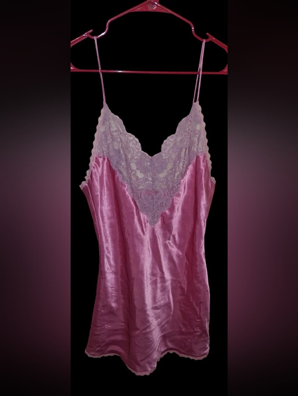 Clothes: Womens Satin Pink Nightgown